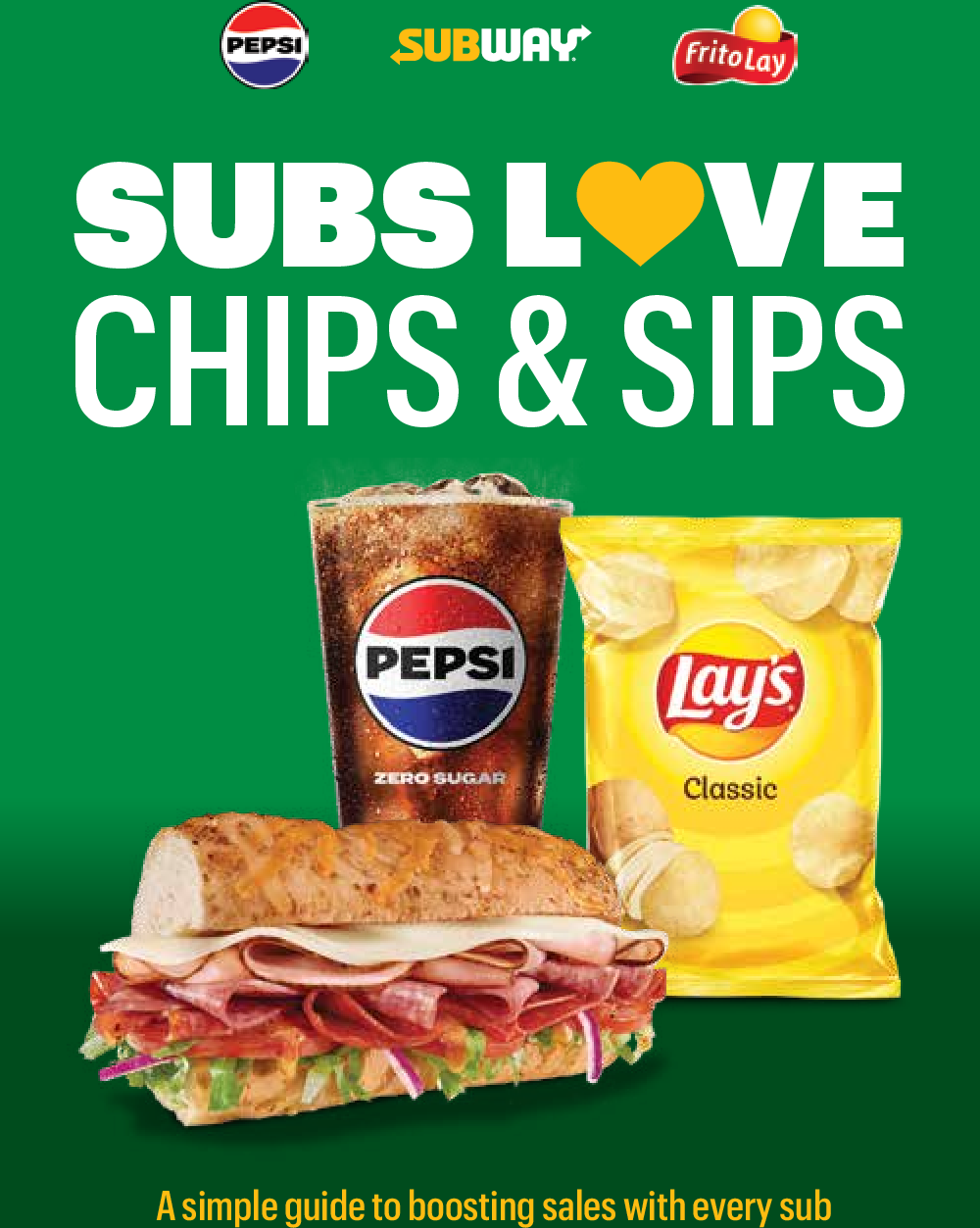 Subs Love Chips & Sips training booklet cover